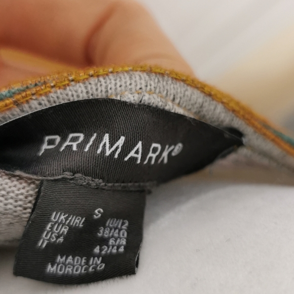 Primark striped knotted waist long sleeve shirt - Picture 2 of 4